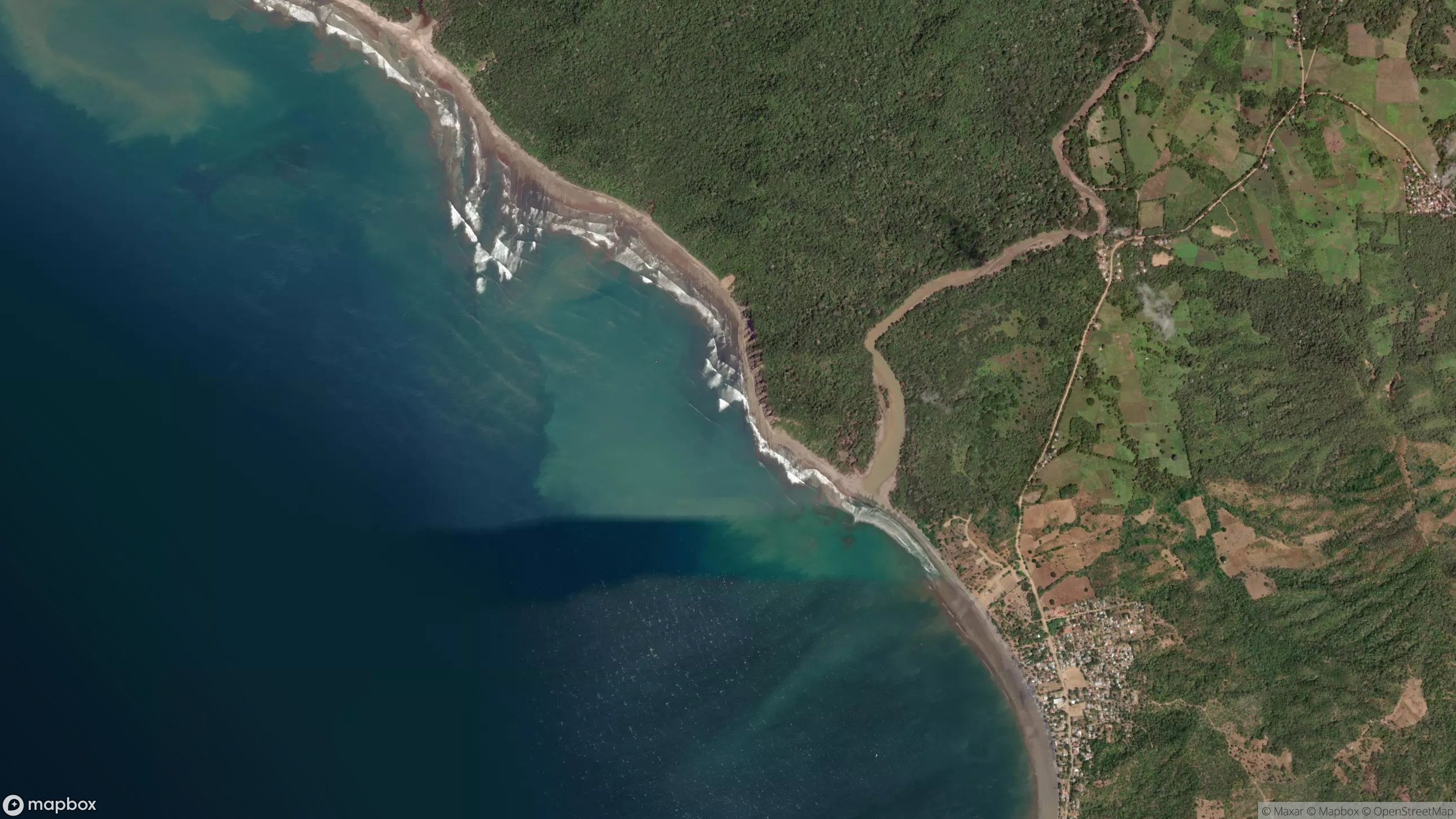 Surf scene from Nicaragua.