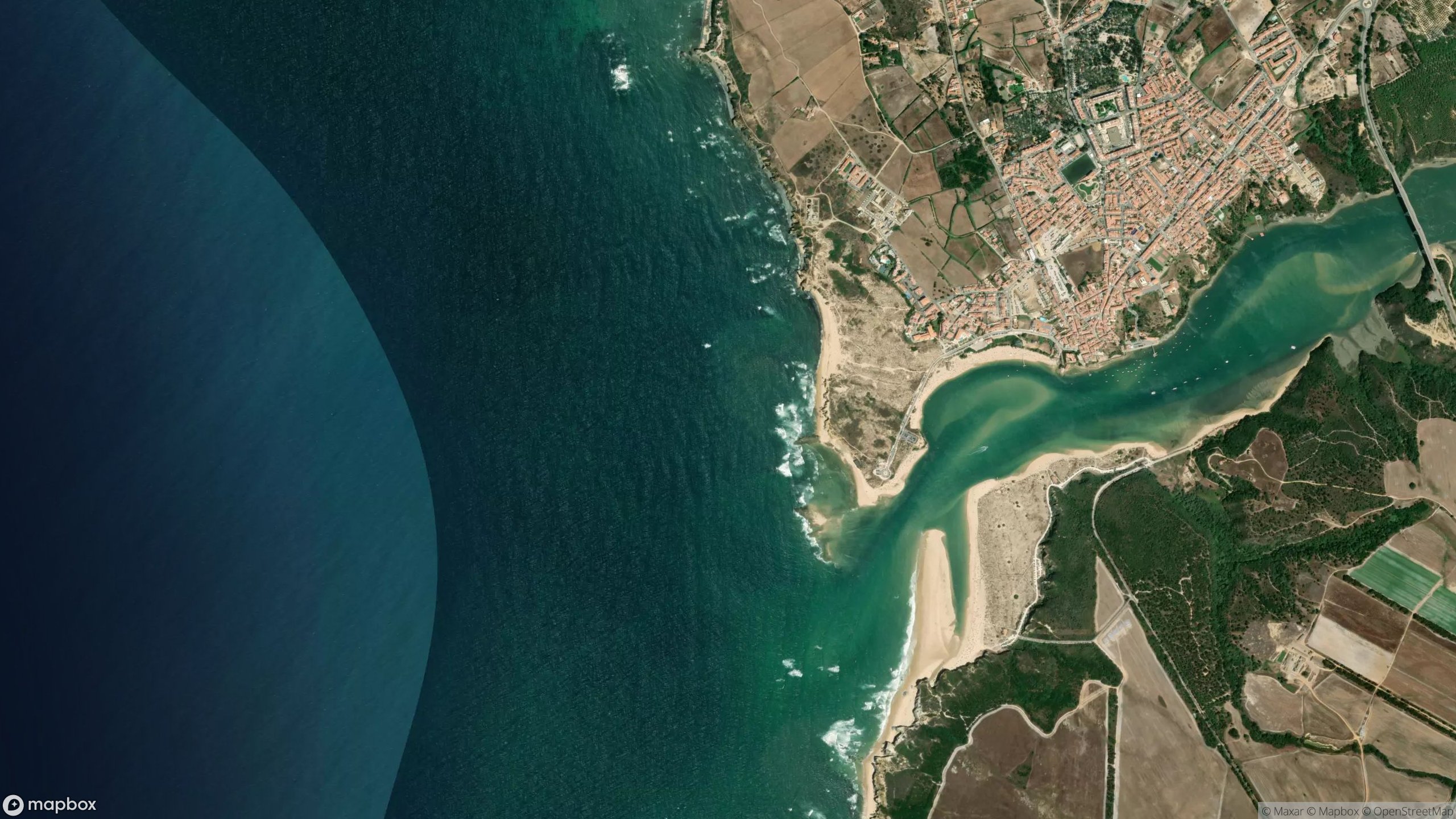 Surf scene from Alentejo Portugal.