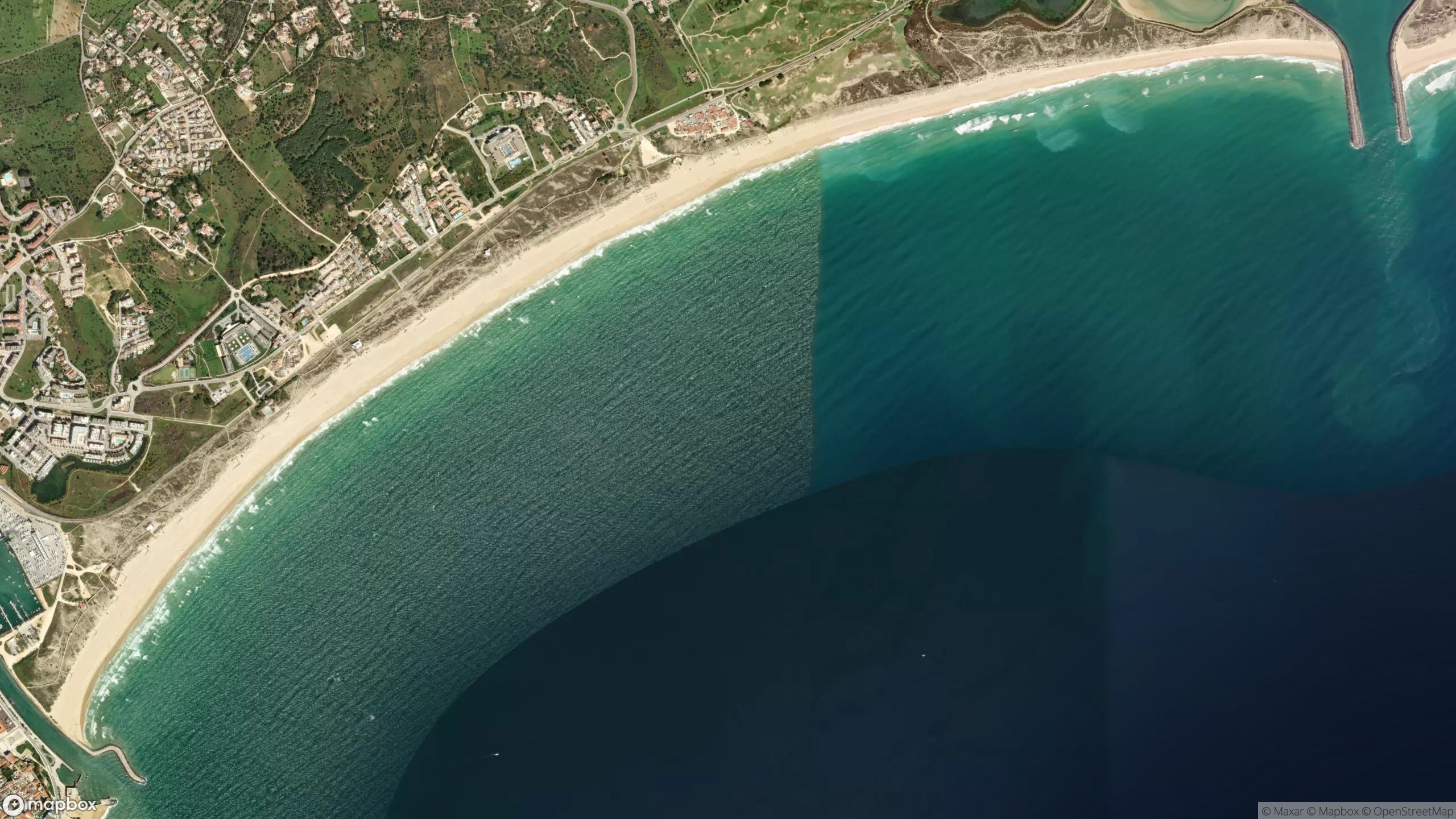 Surf scene from Algarve Portugal.