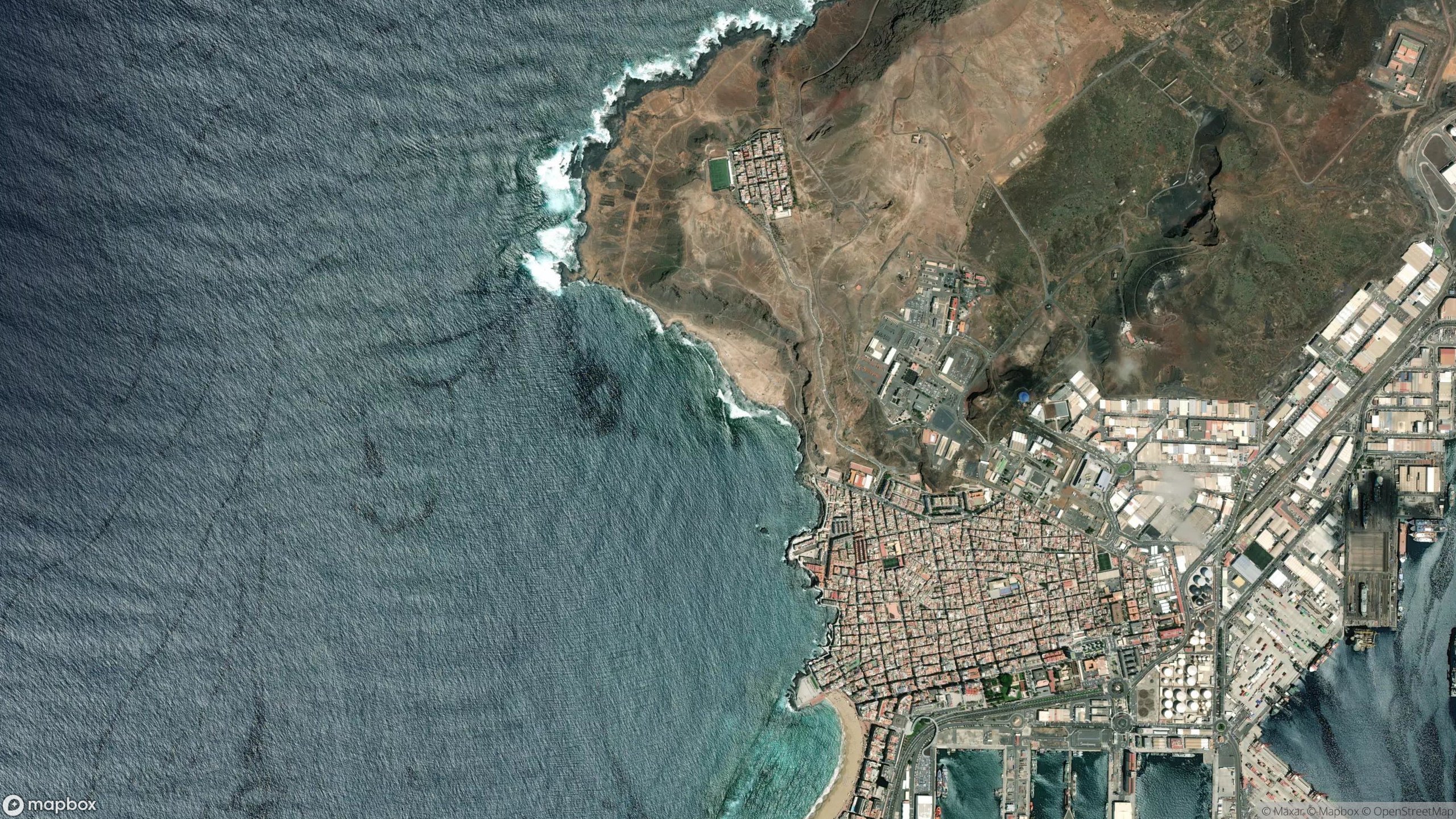 Surf scene from Canary Islands.