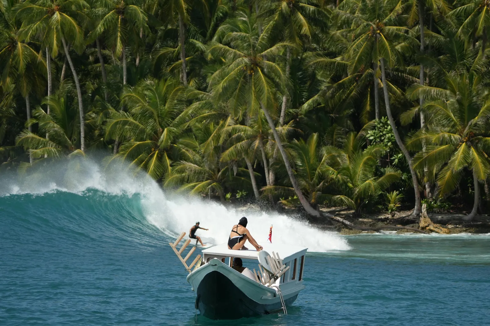 Surf scene from Mentawais.