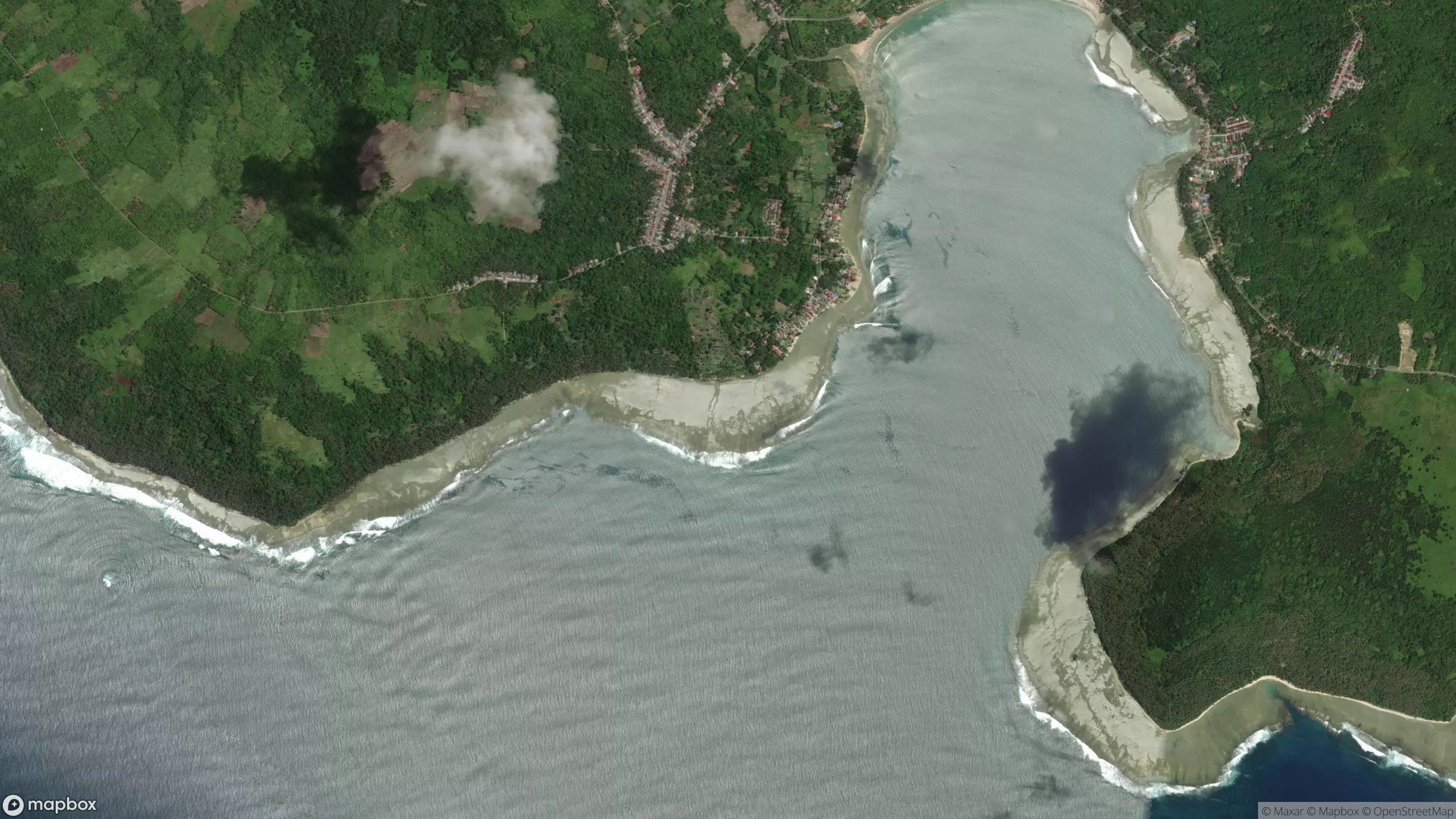 Surf scene from Nias.