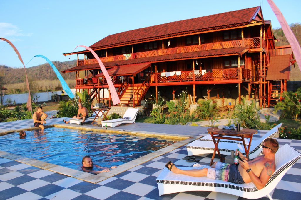Surf camp Lakey Peak Haven in Sumbawa, Indonesia.